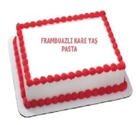 Özel Etkinlikler İçin 50 Kişilik Frambuazlı Yaş Pasta