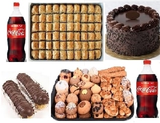 Unutulmaz Lezzetler Kombini Ekler Kuru Pasta Baklava ve Yaş Pasta Seti